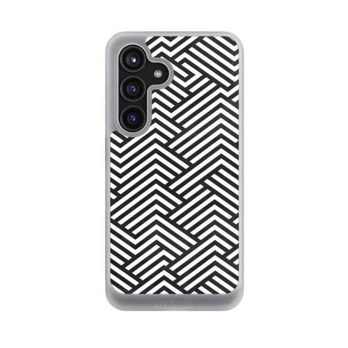 Samsung Galaxy S24 NIVOcore Schwarz und Weiß ZigZag