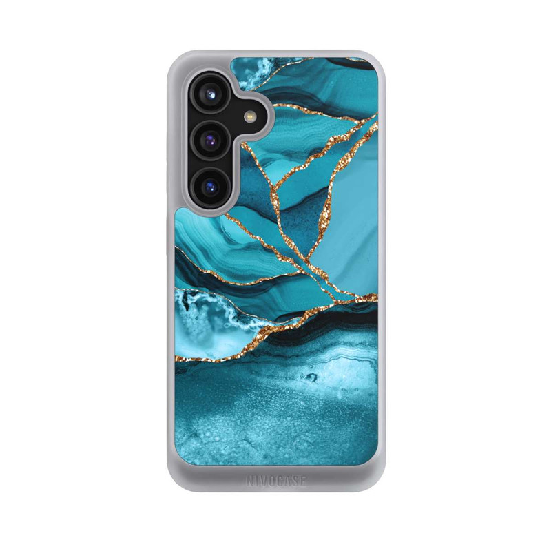 Galaxy S24 NIVOcore Eisblaue Marmor Landschaft