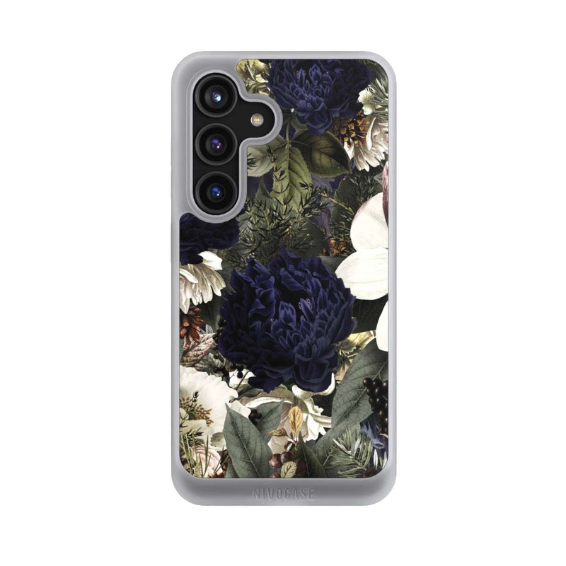 Galaxy S24 NIVOcore Dunkle Mitternachts Barock Vintage Blumen