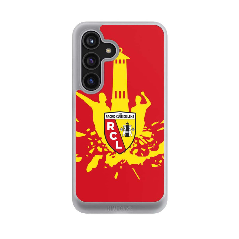 Galaxy S24 NIVOcore RC Lens Turm Gelb auf Rot