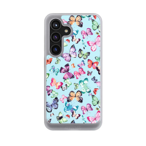 Samsung Galaxy S24 NIVOcore Schmetterlinge rosa orange blau