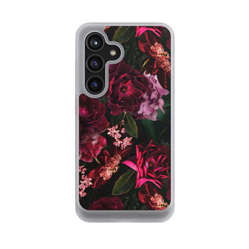 Samsung Galaxy S24 NIVOcore Dunkle romantische Vintage Rosen und Pfingstrosen
