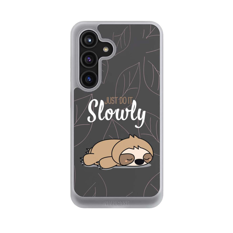 Galaxy S24 NIVOcore Just Do It Slowly Sloth Grey