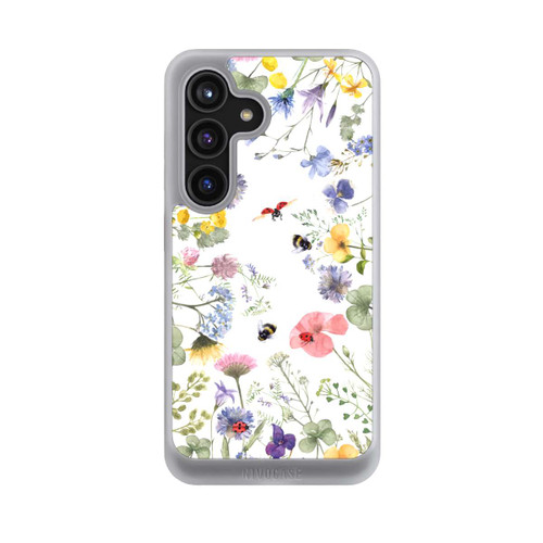 Samsung Galaxy S24 NIVOcore Bunte Frühlingsblumen und Bienen
