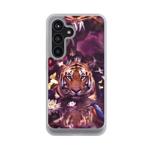 Samsung Galaxy S24 NIVOcore Tiger Blumenrahmen
