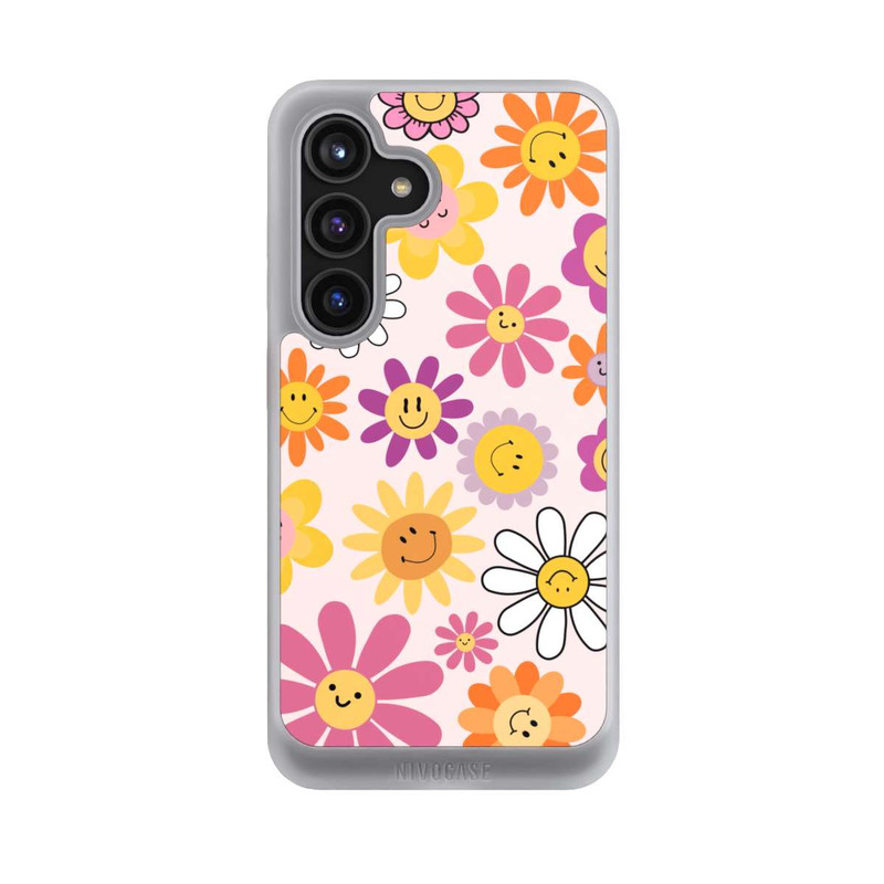 Galaxy S24 NIVOcore Smiles Pink Flowers