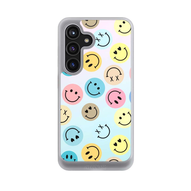 Galaxy S24 NIVOcore Smiles Emotes Pattern Colorful