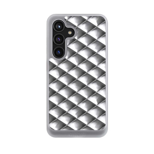 Samsung Galaxy S24 NIVOcore Glamour Silver Squares