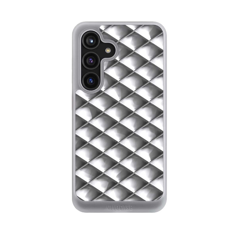 Galaxy S24 NIVOcore Glamour Silver Squares