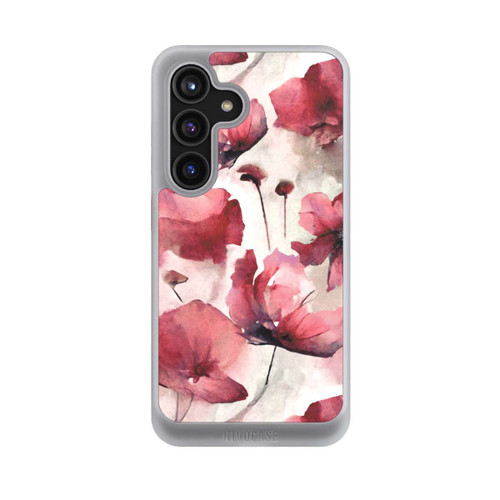 Samsung Galaxy S24 NIVOcore Wilde Mohnblumen Aquarell mit KI