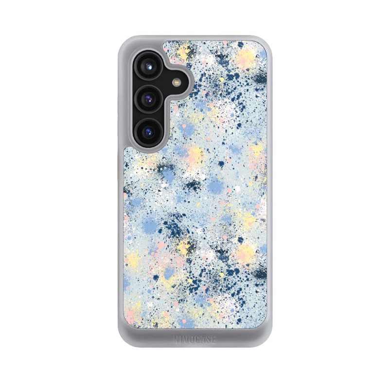 Galaxy S24 NIVOcore Ink Dripping Dust Texture Blue