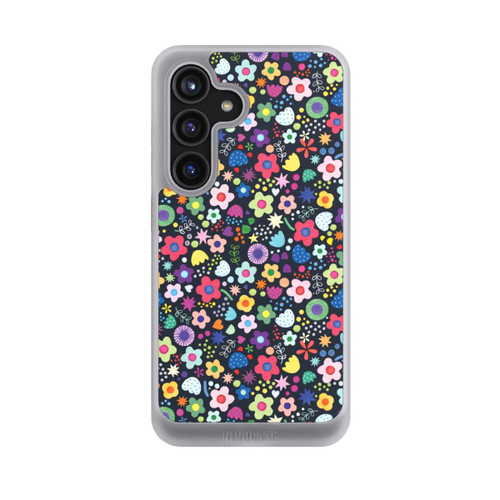 Samsung Galaxy S24 NIVOcore Psychedelic Flowers Multi Black