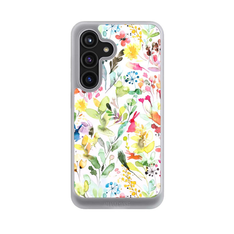 Galaxy S24 NIVOcore Wild Flowers Meadow Pink
