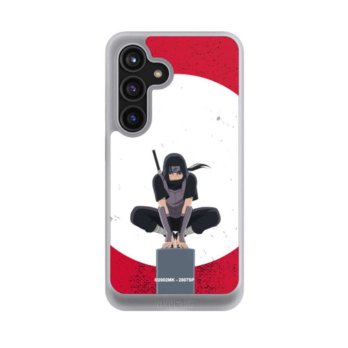 Samsung Galaxy S24 NIVOcore Itachi Uchiha Symbol Roter Hintergrund