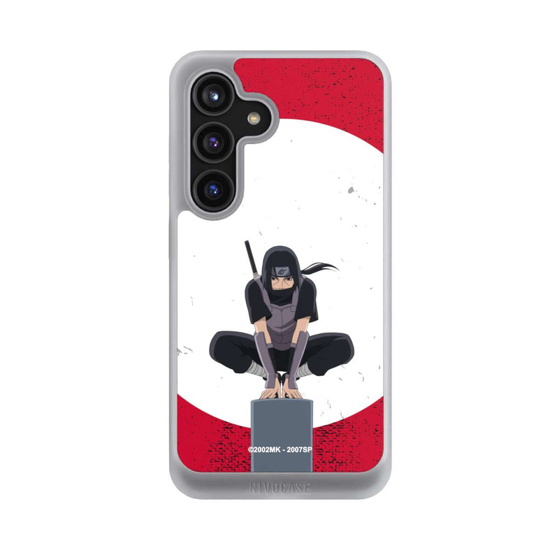 Galaxy S24 NIVOcore Itachi Uchiha Symbol Roter Hintergrund