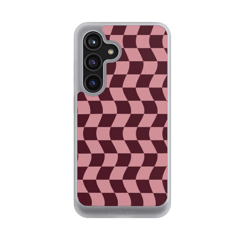 Samsung Galaxy S24 NIVOcore Schachbrett Rot-Rosa