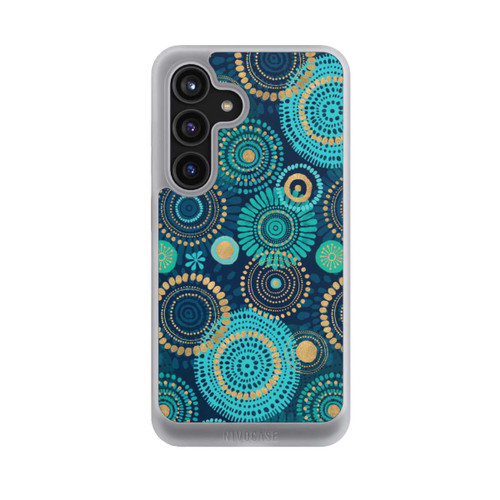Samsung Galaxy S24 NIVOcore Blockprint India Teal Gold