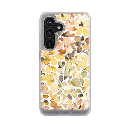 Samsung Galaxy S24 NIVOcore Eukalyptus Aquarellblätter Braun Herbst