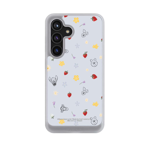 Samsung Galaxy S24 NIVOcore Winnie Puuh und Freunde Erdbeer Muster Blau