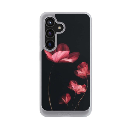 Samsung Galaxy S24 NIVOcore Burgunder Blüten schwarz
