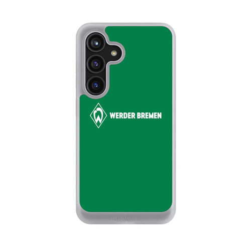 Samsung Galaxy S24 NIVOcore Werder Bremen Schriftzug Raute Grün