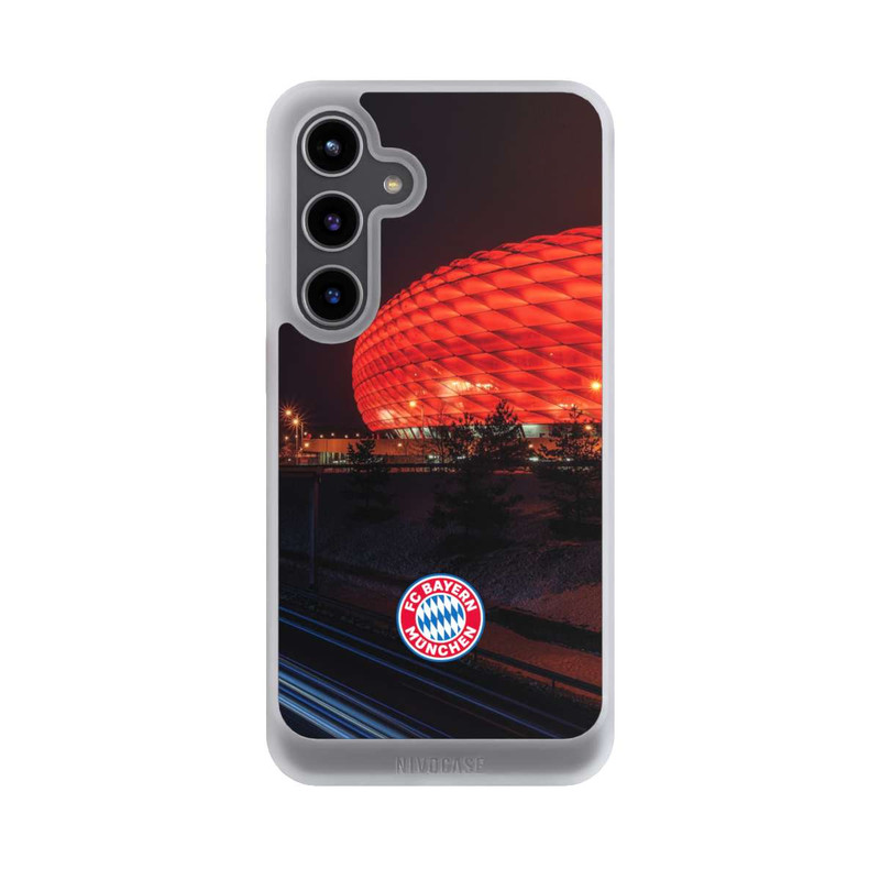 Galaxy S24 + NIVOcore Allianz Arena bei Nacht FCB