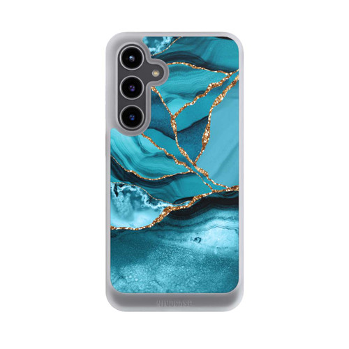 Samsung Galaxy S24+ NIVOcore Eisblaue Marmor Landschaft