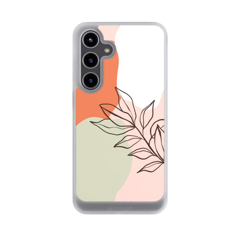 Galaxy S24 + NIVOcore Abstraktes botanisches Muster 1