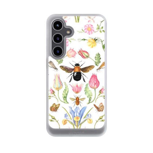 Samsung Galaxy S24+ NIVOcore Wildblumen mit Biene weiß