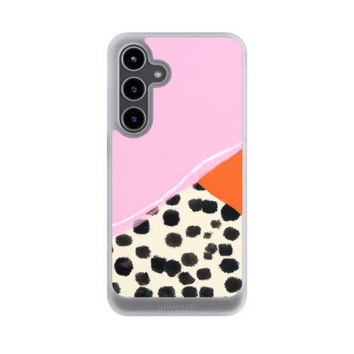 Samsung Galaxy S24+ NIVOcore Pink and Orange Modern Art with Dots