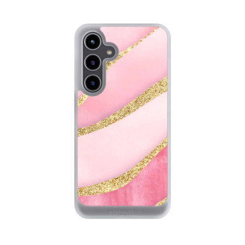 Samsung Galaxy S24+ NIVOcore Pink Marble Goldprint Stripes