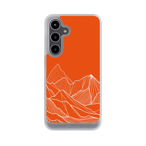Samsung Galaxy S24+ NIVOcore Montain Contour Line Art Orange