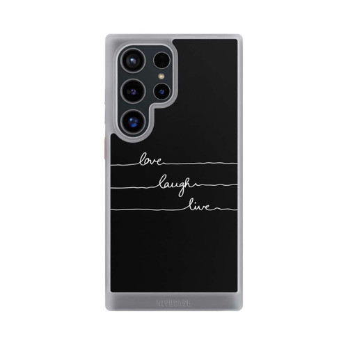 Samsung Galaxy S24 Ultra NIVOcore Love Laugh Live weiß/schwarz