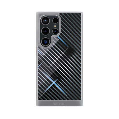 Samsung Galaxy S24 Ultra NIVOcore Blaue Linien auf Karbon