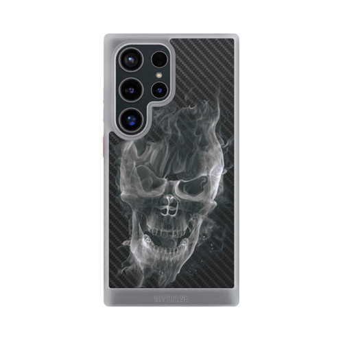 Samsung Galaxy S24 Ultra NIVOcore rauchender Totenkopf Carbon