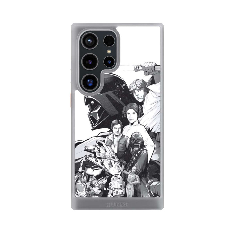 Galaxy S24 Ultra NIVOcore StarWars Charaktere - Schwarz-Weiß