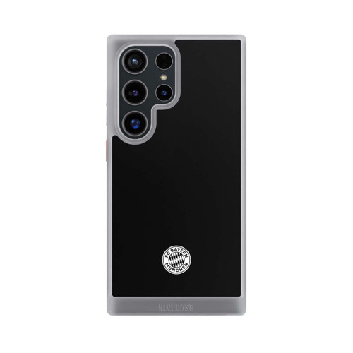 Samsung Galaxy S24 Ultra NIVOcore Klassisches FCB Logo Klein - Weiß auf Schwarz
