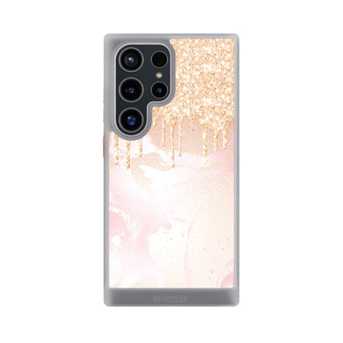 Samsung Galaxy S24 Ultra NIVOcore  Roségoldener Glitzer Tropfen Look