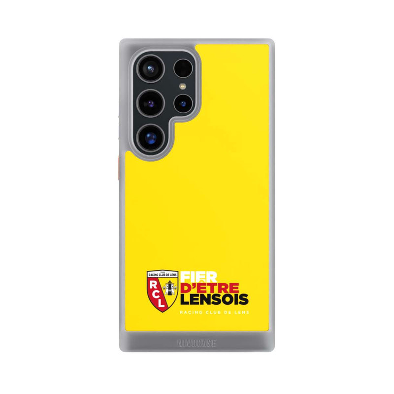 Galaxy S24 Ultra NIVOcore Fond Logo RCL Jaune