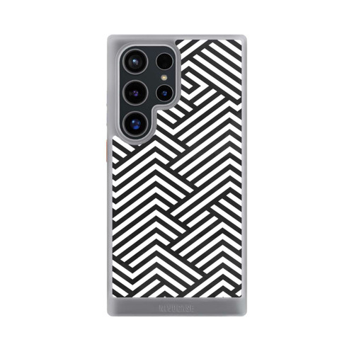 Samsung Galaxy S24 Ultra NIVOcore Schwarz und Weiß ZigZag