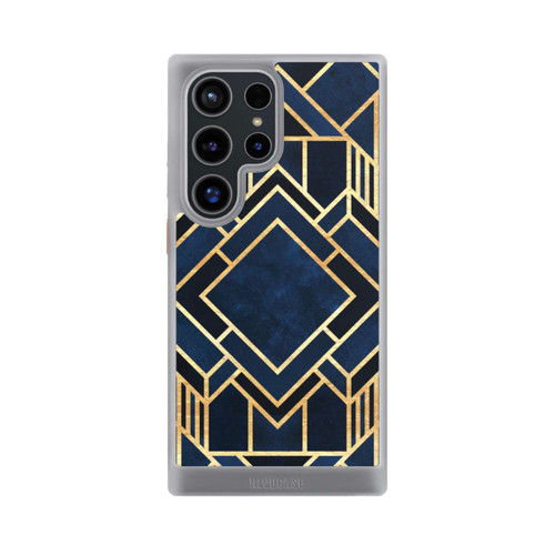 Samsung Galaxy S24 Ultra NIVOcore Kunst Deko Blau Golddruck