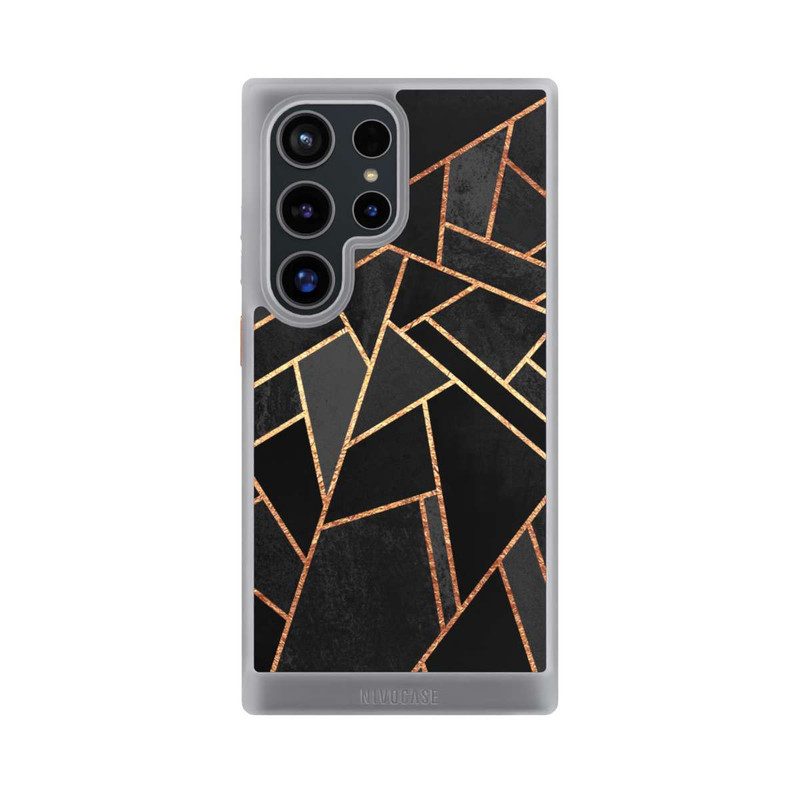 Galaxy S24 Ultra NIVOcore Schwarze Nacht Gold Druck
