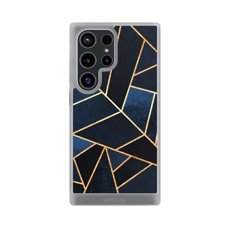 Galaxy S24 Ultra NIVOcore Navy Stein Golddruck