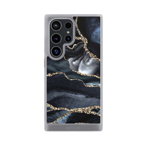 Samsung Galaxy S24 Ultra NIVOcore Dunkler Marmor Gold Glitzerlook