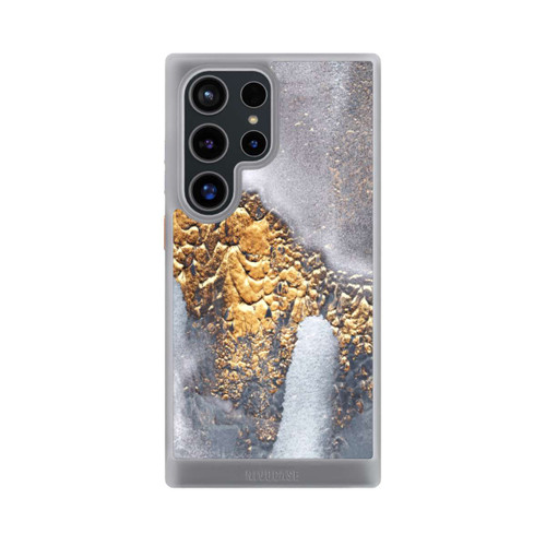 Samsung Galaxy S24 Ultra NIVOcore Beton-Gold-Glitzerlook