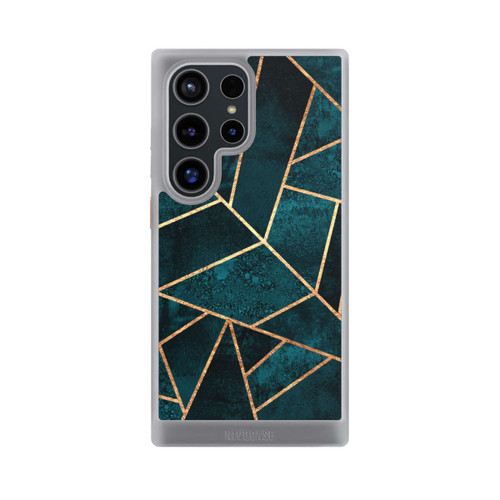 Samsung Galaxy S24 Ultra NIVOcore Tief Blaugrün Stein Gold Druck