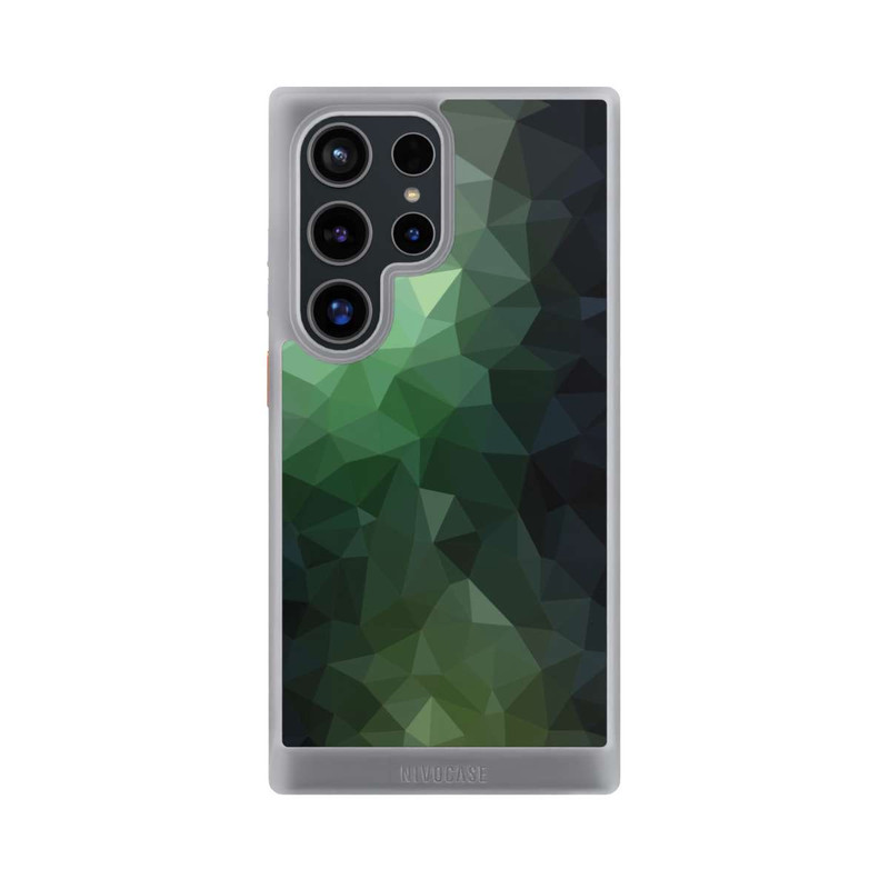 Galaxy S24 Ultra NIVOcore Polygonal Mosaic Green