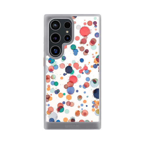 Samsung Galaxy S24 Ultra NIVOcore Tropfen Aquarell Textur Blau Gelb