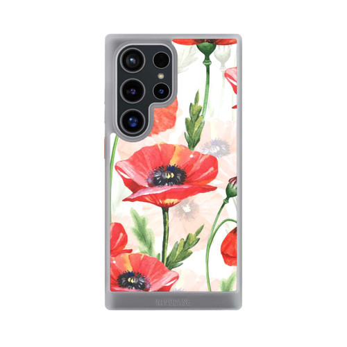 Samsung Galaxy S24 Ultra NIVOcore Wasserfarbe Mohnblumen