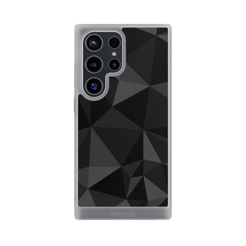 Galaxy S24 Ultra NIVOcore Polygonmuster schwarz